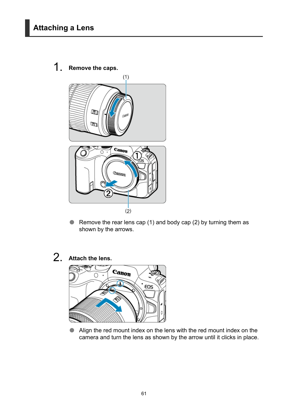 Canon EOS R6 Mark II Mirrorless Camera with 24-105mm f/4-7.1 Lens User Manual | Page 61 / 1074