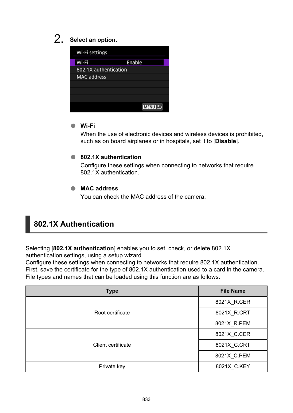 1x authentication | Canon EOS R6 Mark II Mirrorless Camera with 24-105mm f/4-7.1 Lens User Manual | Page 833 / 1074