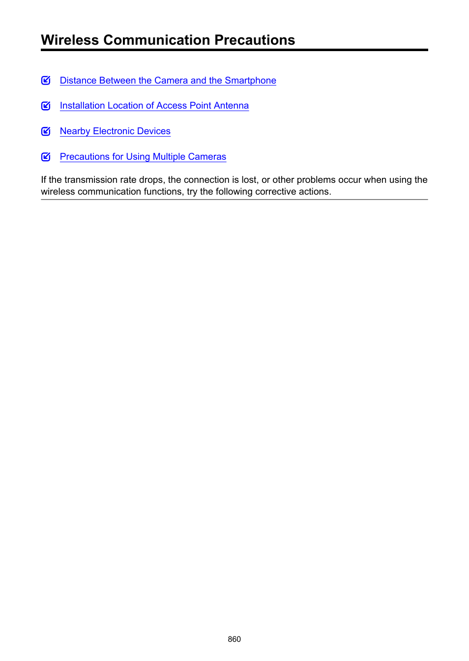 Wireless communication precautions, Referring to | Canon EOS R6 Mark II Mirrorless Camera with 24-105mm f/4-7.1 Lens User Manual | Page 860 / 1074