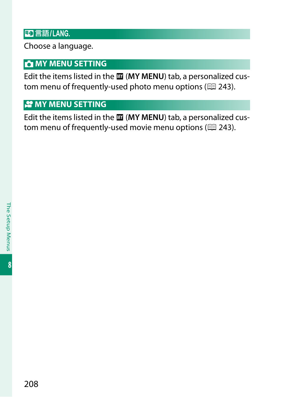 FujiFilm X-S10 Mirrorless Camera User Manual | Page 232 / 354