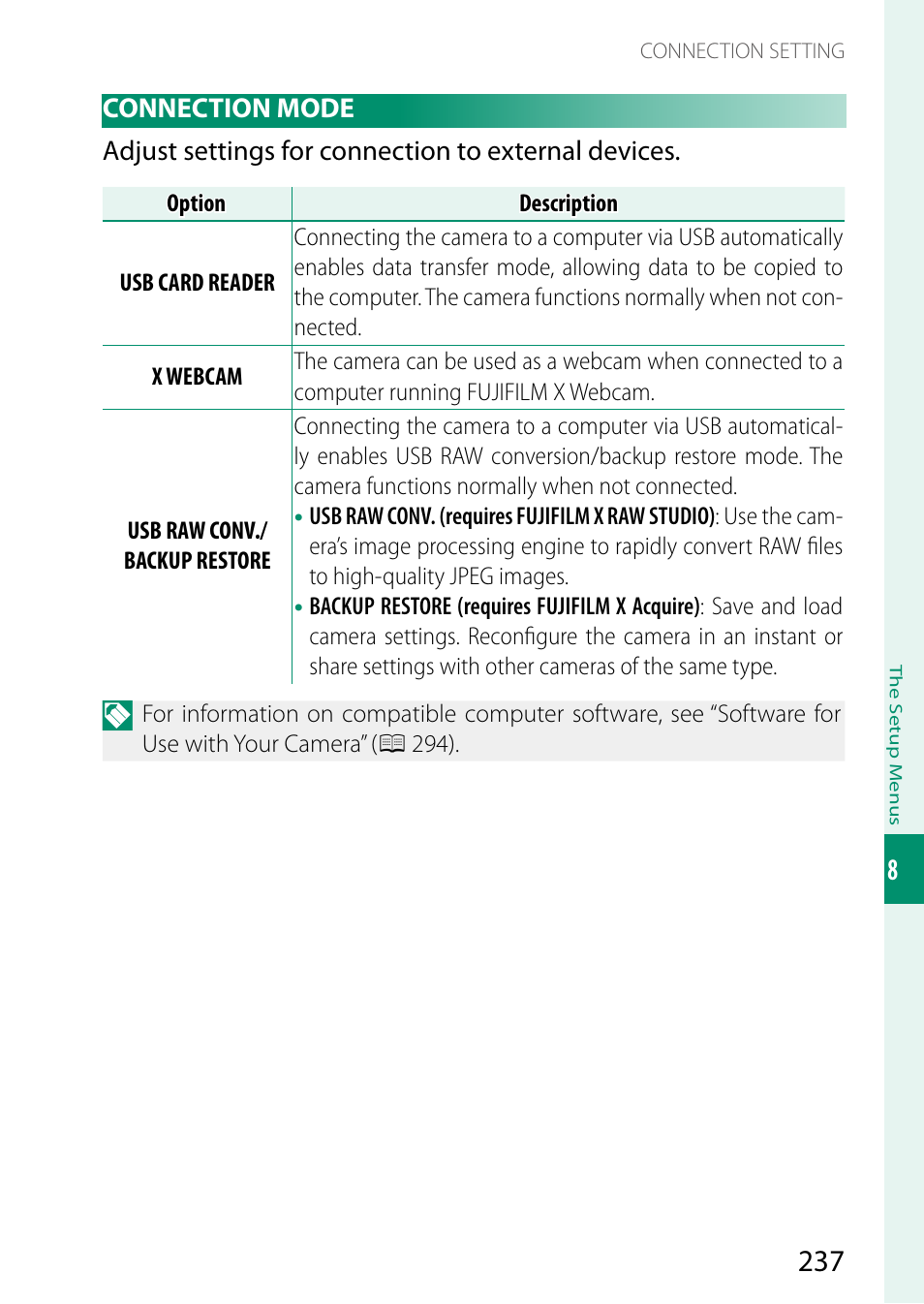 FujiFilm X-S10 Mirrorless Camera User Manual | Page 261 / 354