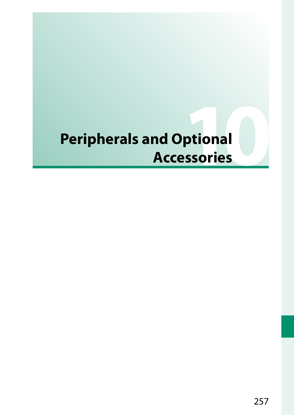 Peripherals and optional accessories | FujiFilm X-S10 Mirrorless Camera User Manual | Page 281 / 354