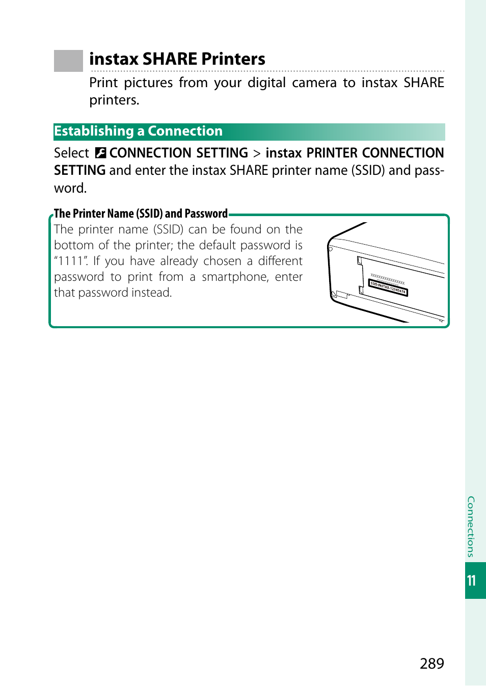 Instax share printers | FujiFilm X-S10 Mirrorless Camera User Manual | Page 313 / 354