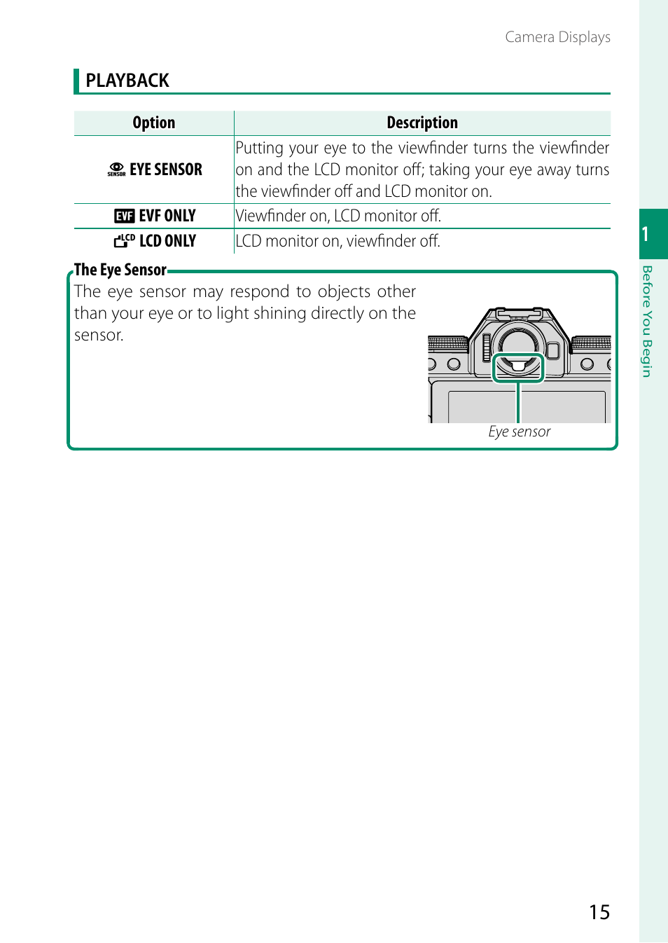 Playback | FujiFilm X-S10 Mirrorless Camera User Manual | Page 39 / 354