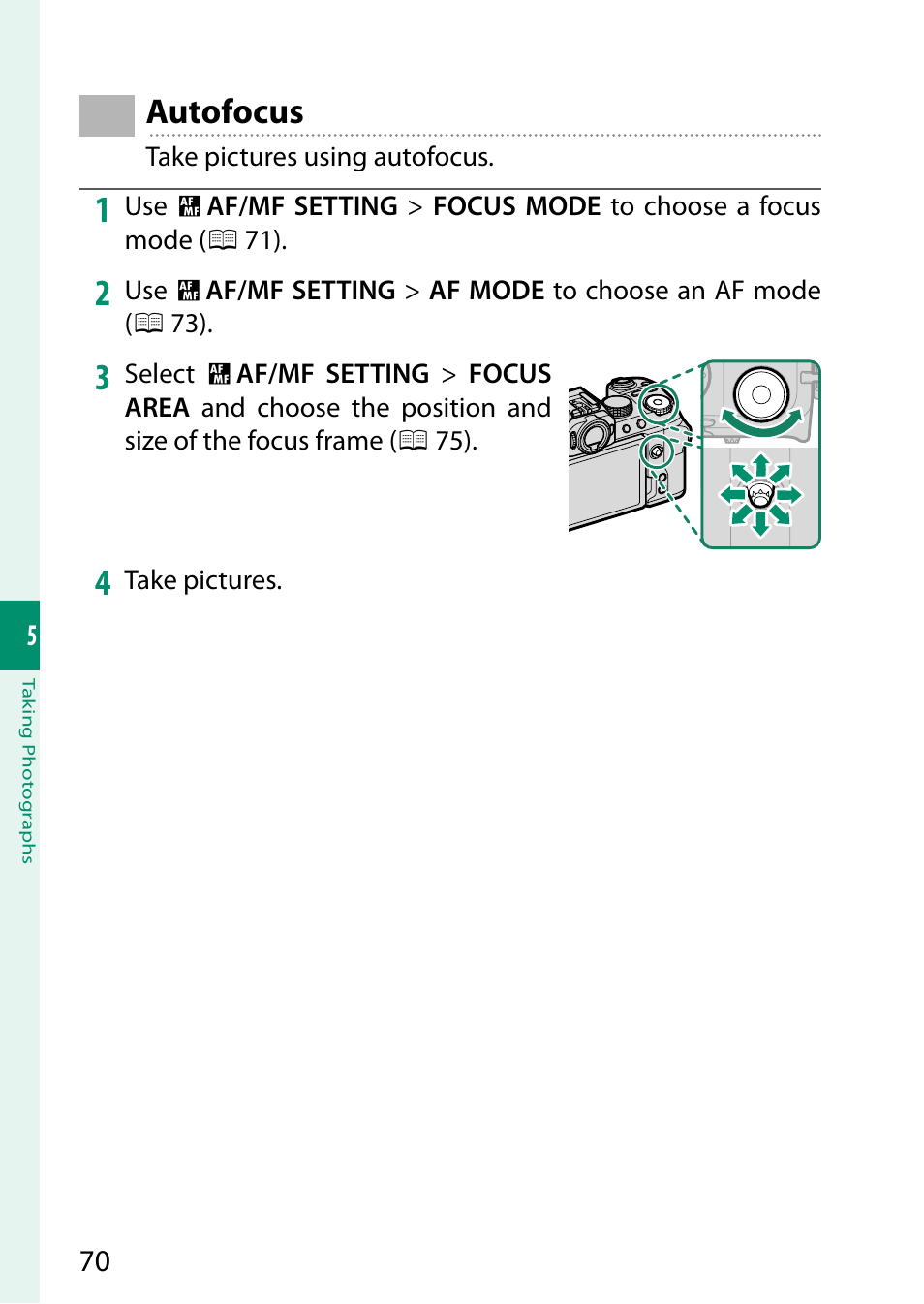 Ocus, Autofocus | FujiFilm X-S10 Mirrorless Camera User Manual | Page 94 / 354