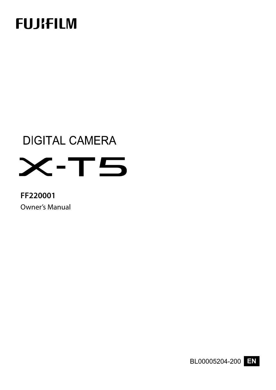 FujiFilm X-T5 Mirrorless Camera (Silver) User Manual | 432 pages