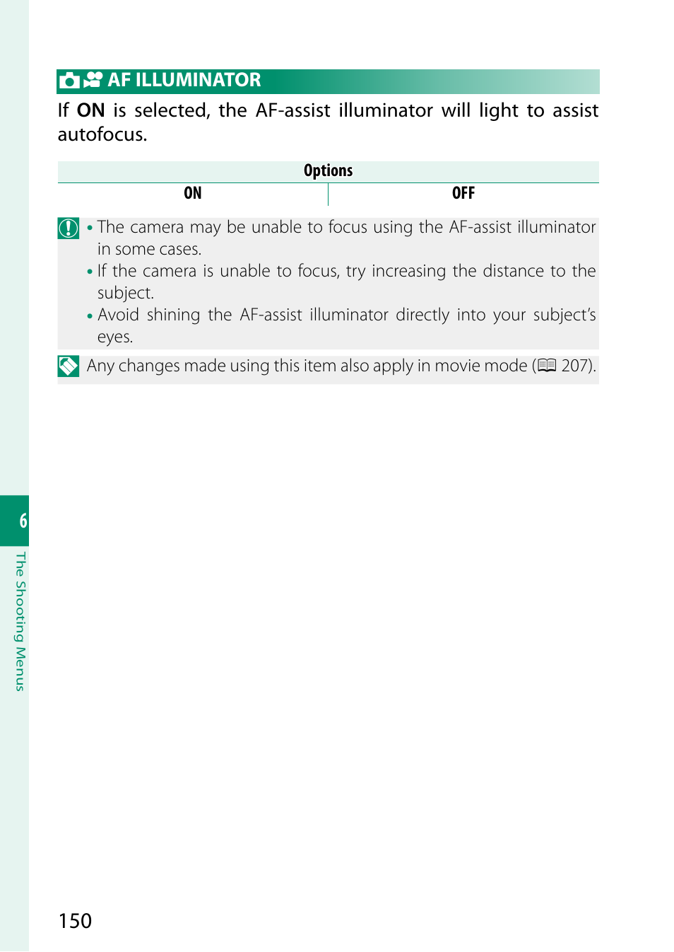 Af illuminator | FujiFilm X-T5 Mirrorless Camera (Silver) User Manual | Page 176 / 432