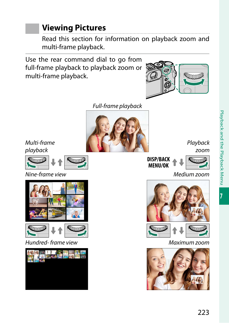 Viewing pictures | FujiFilm X-T5 Mirrorless Camera (Silver) User Manual | Page 249 / 432