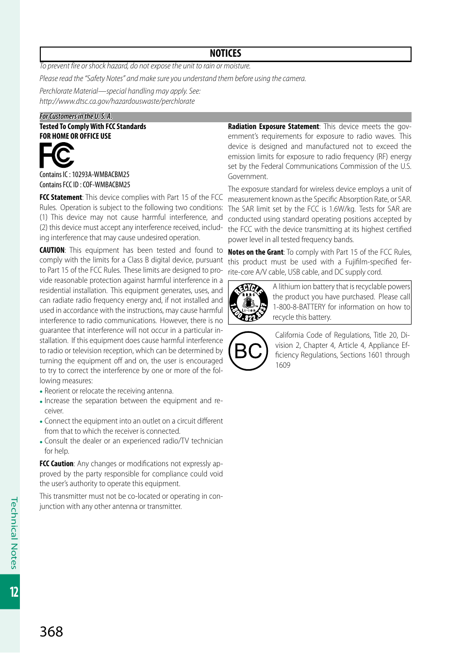 Notices | FujiFilm X-T5 Mirrorless Camera (Silver) User Manual | Page 394 / 432