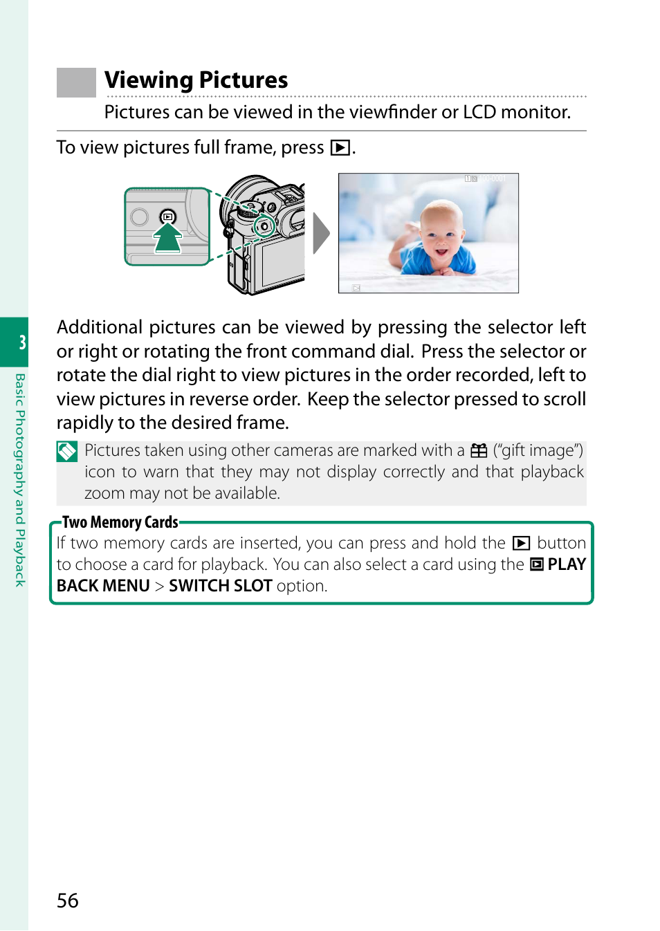Viewing pictures | FujiFilm X-T5 Mirrorless Camera (Silver) User Manual | Page 82 / 432