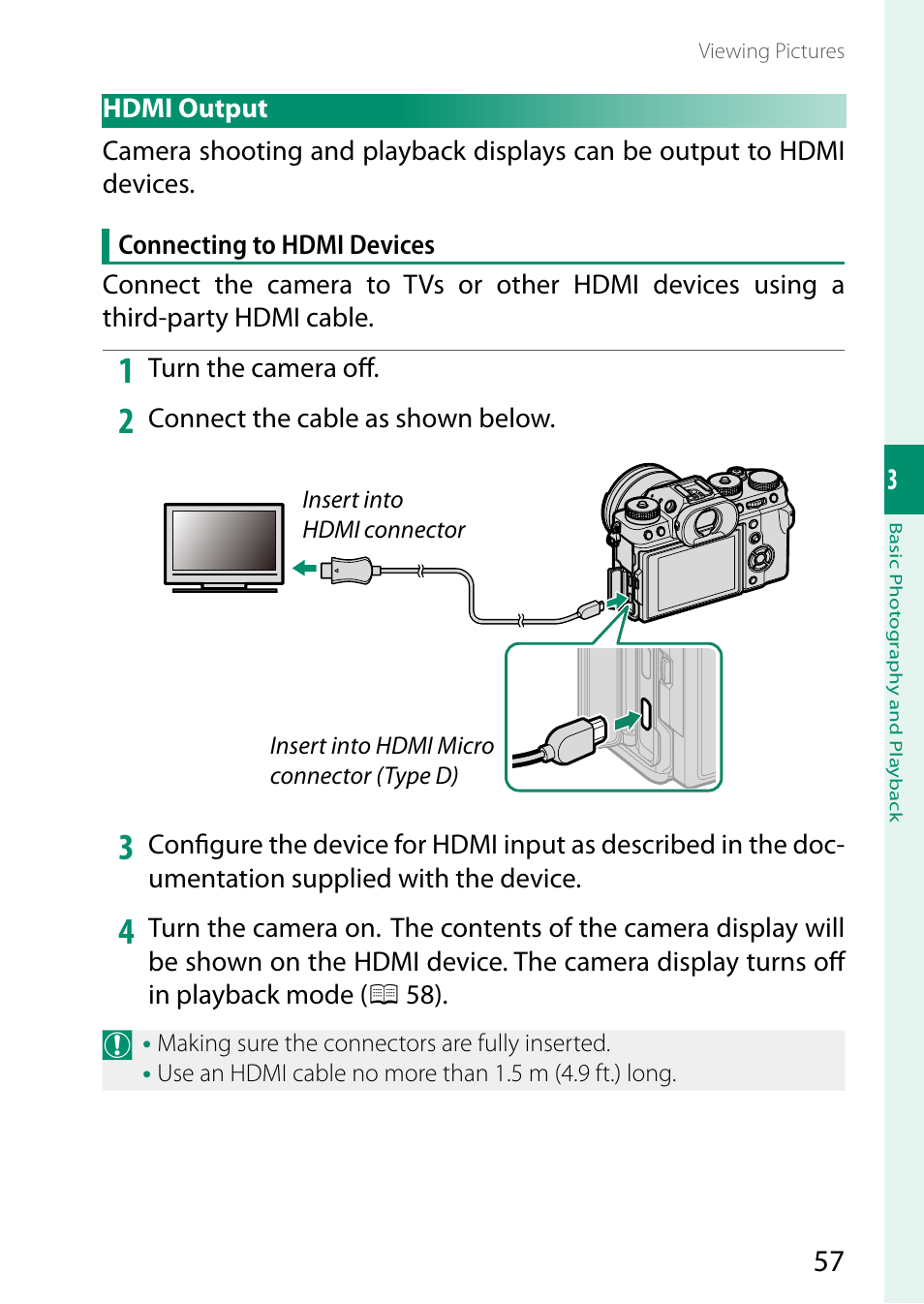 Hdmi output | FujiFilm X-T5 Mirrorless Camera (Silver) User Manual | Page 83 / 432