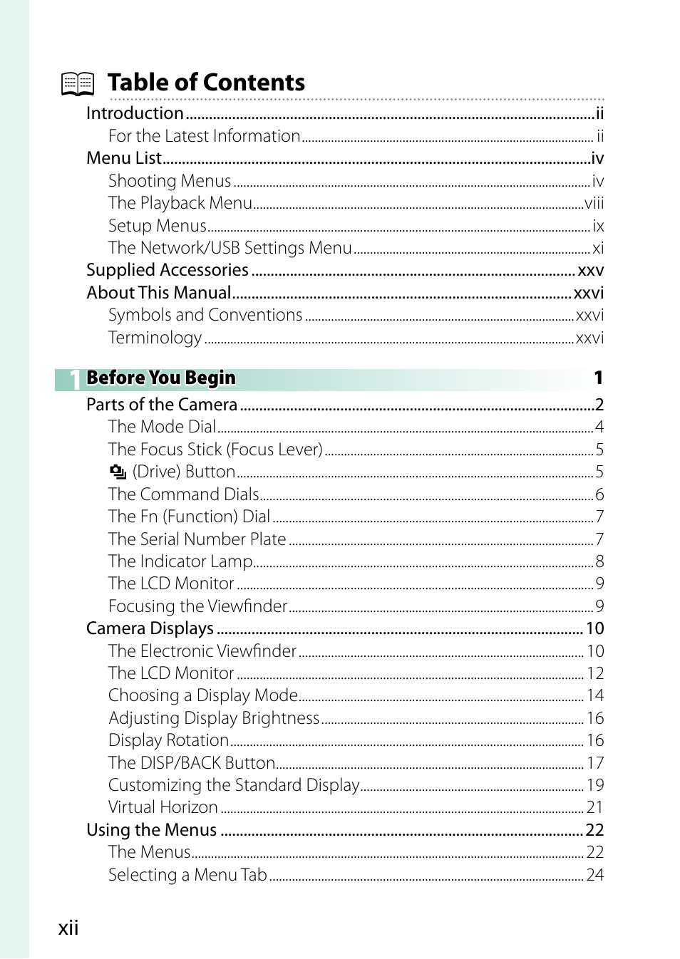 FujiFilm X-S20 Mirrorless Camera with 18-55mm Lens (Black) User Manual | Page 12 / 424
