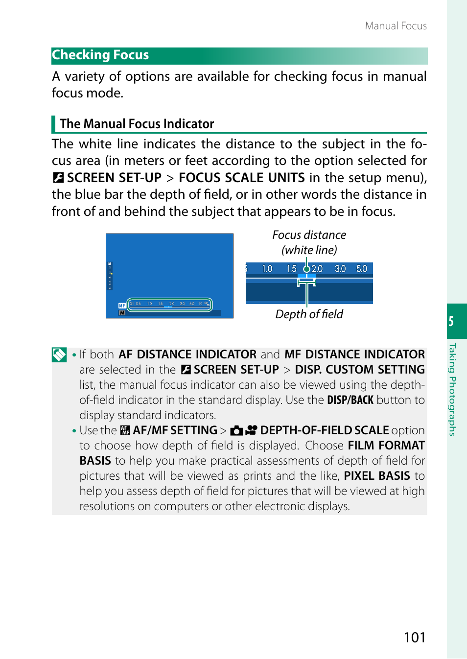 Checking focus | FujiFilm X-S20 Mirrorless Camera with 18-55mm Lens (Black) User Manual | Page 127 / 424
