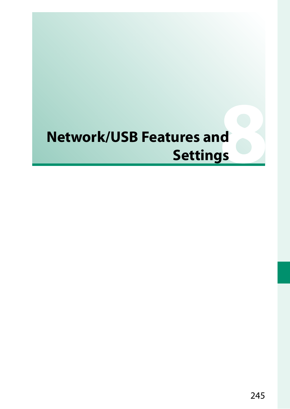 Network/usb features and settings | FujiFilm X-S20 Mirrorless Camera with 18-55mm Lens (Black) User Manual | Page 271 / 424