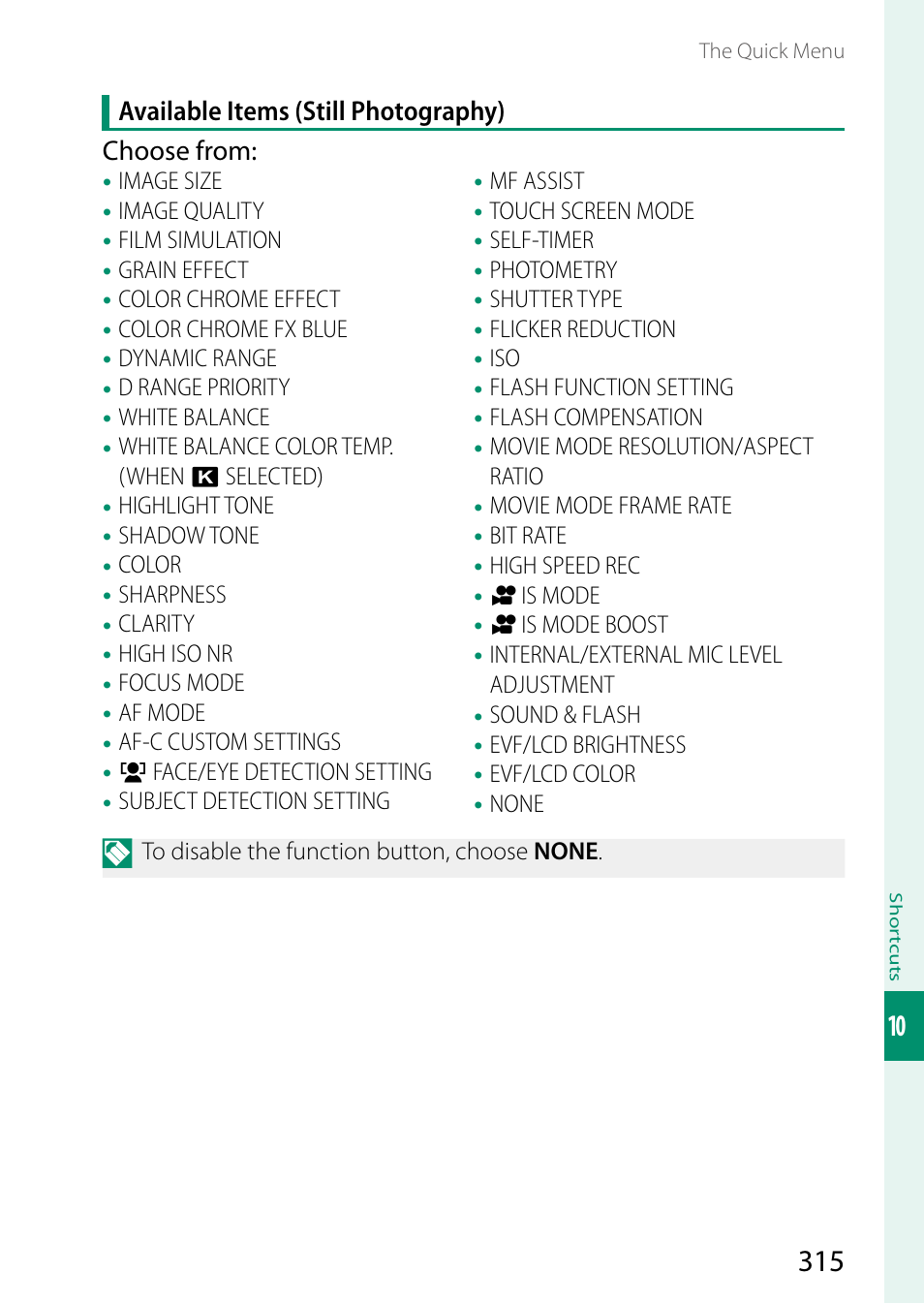 FujiFilm X-S20 Mirrorless Camera with 18-55mm Lens (Black) User Manual | Page 341 / 424