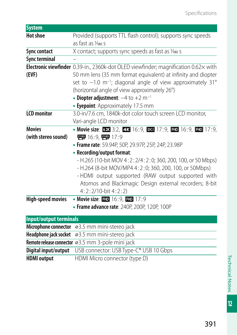 FujiFilm X-S20 Mirrorless Camera with 18-55mm Lens (Black) User Manual | Page 417 / 424