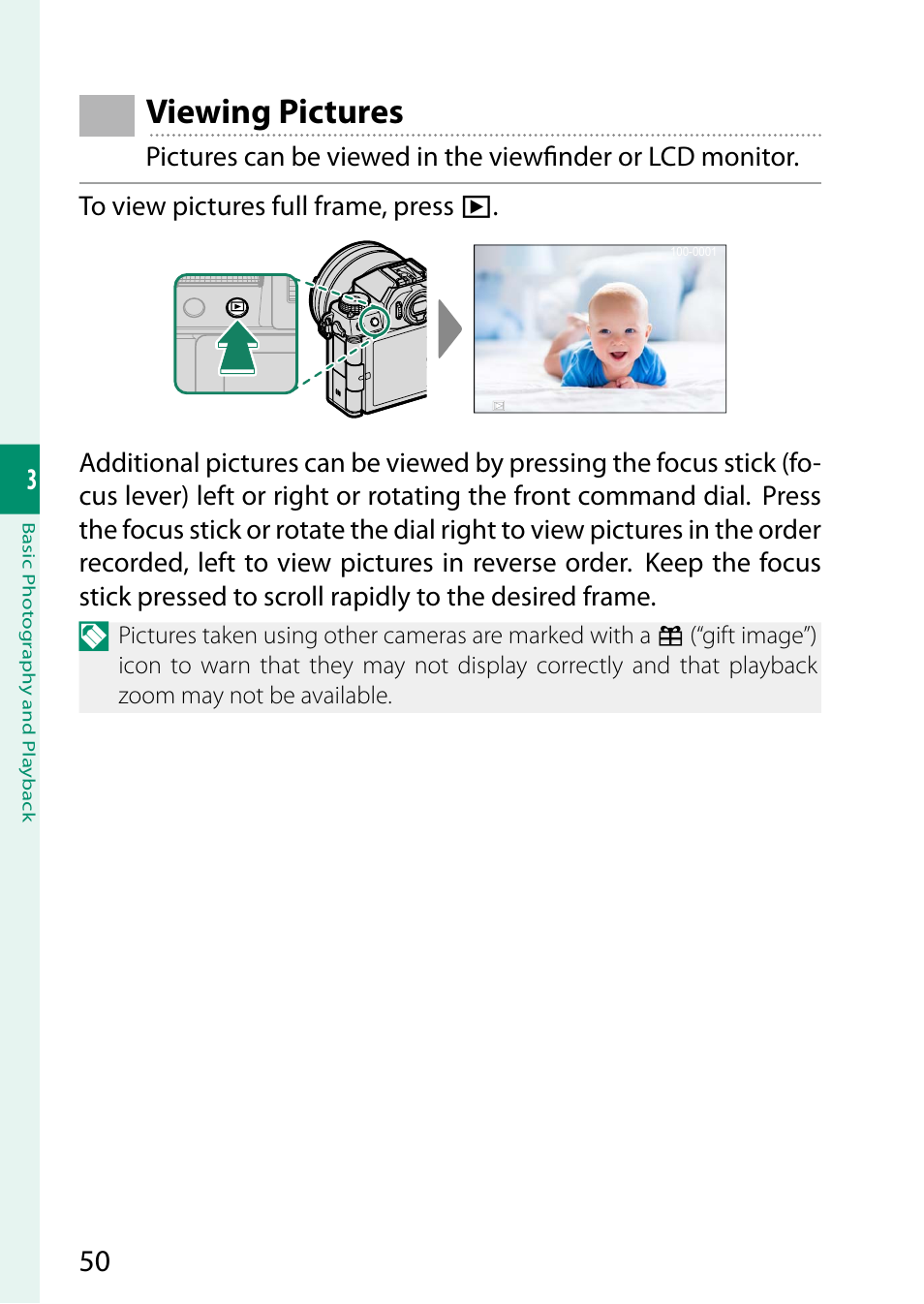 Viewing pictures | FujiFilm X-S20 Mirrorless Camera with 18-55mm Lens (Black) User Manual | Page 76 / 424
