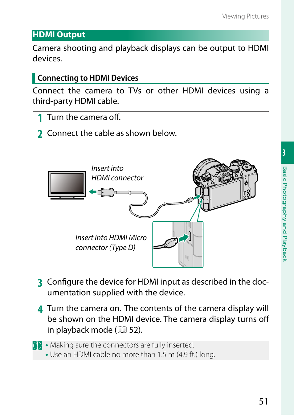Hdmi output | FujiFilm X-S20 Mirrorless Camera with 18-55mm Lens (Black) User Manual | Page 77 / 424