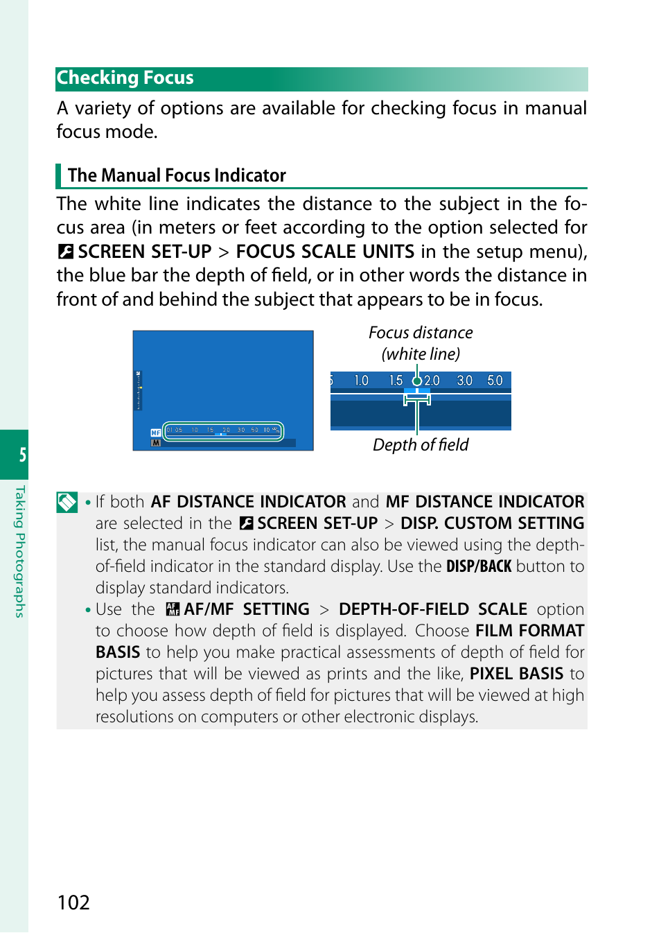 Checking focus | FujiFilm X-H2 Mirrorless Camera User Manual | Page 126 / 404