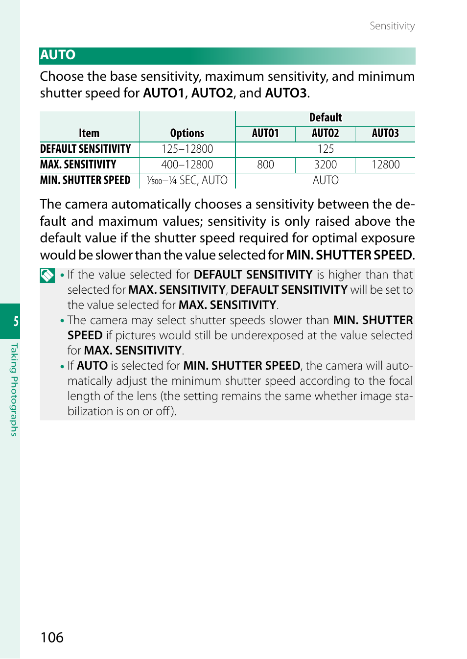 Auto | FujiFilm X-H2 Mirrorless Camera User Manual | Page 130 / 404