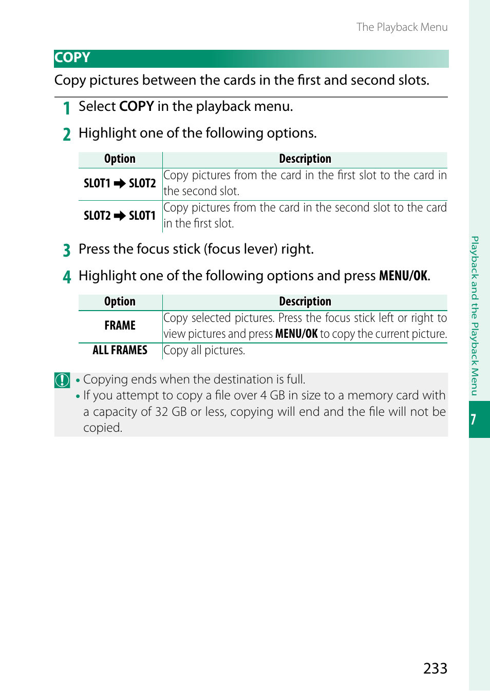 Copy | FujiFilm X-H2 Mirrorless Camera User Manual | Page 257 / 404