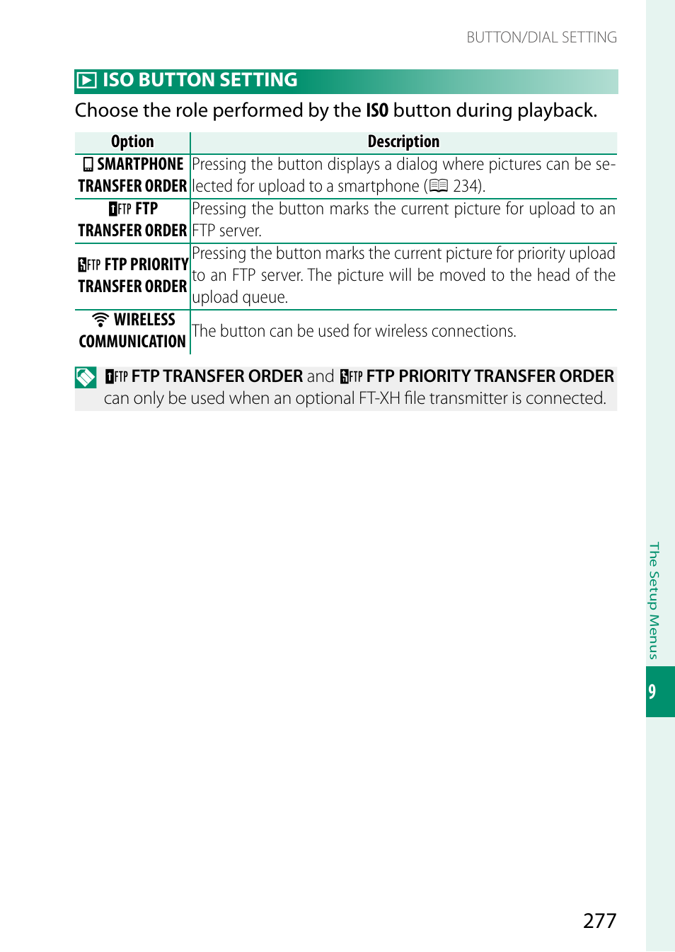 Iso button setting | FujiFilm X-H2 Mirrorless Camera User Manual | Page 301 / 404