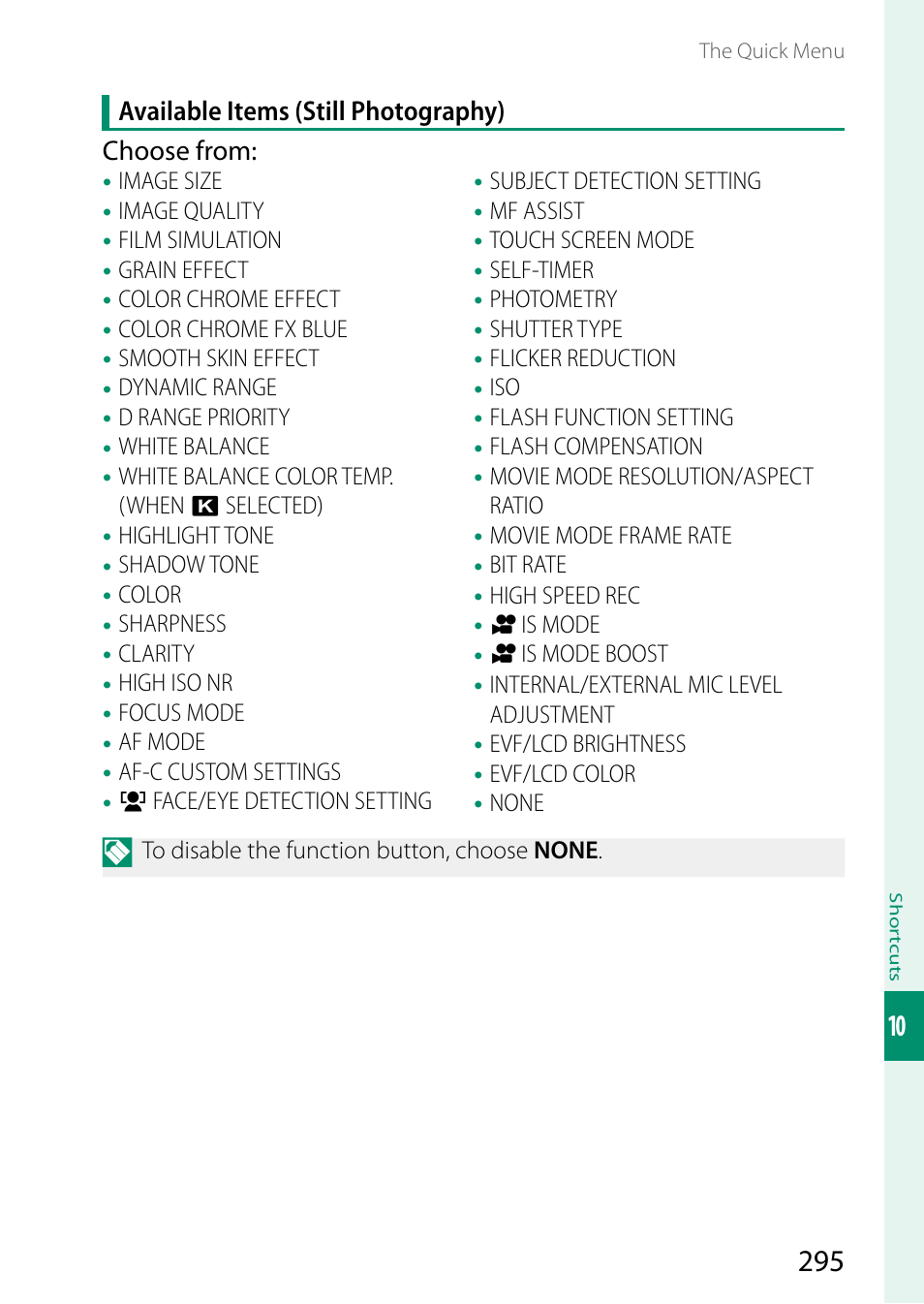 FujiFilm X-H2 Mirrorless Camera User Manual | Page 319 / 404