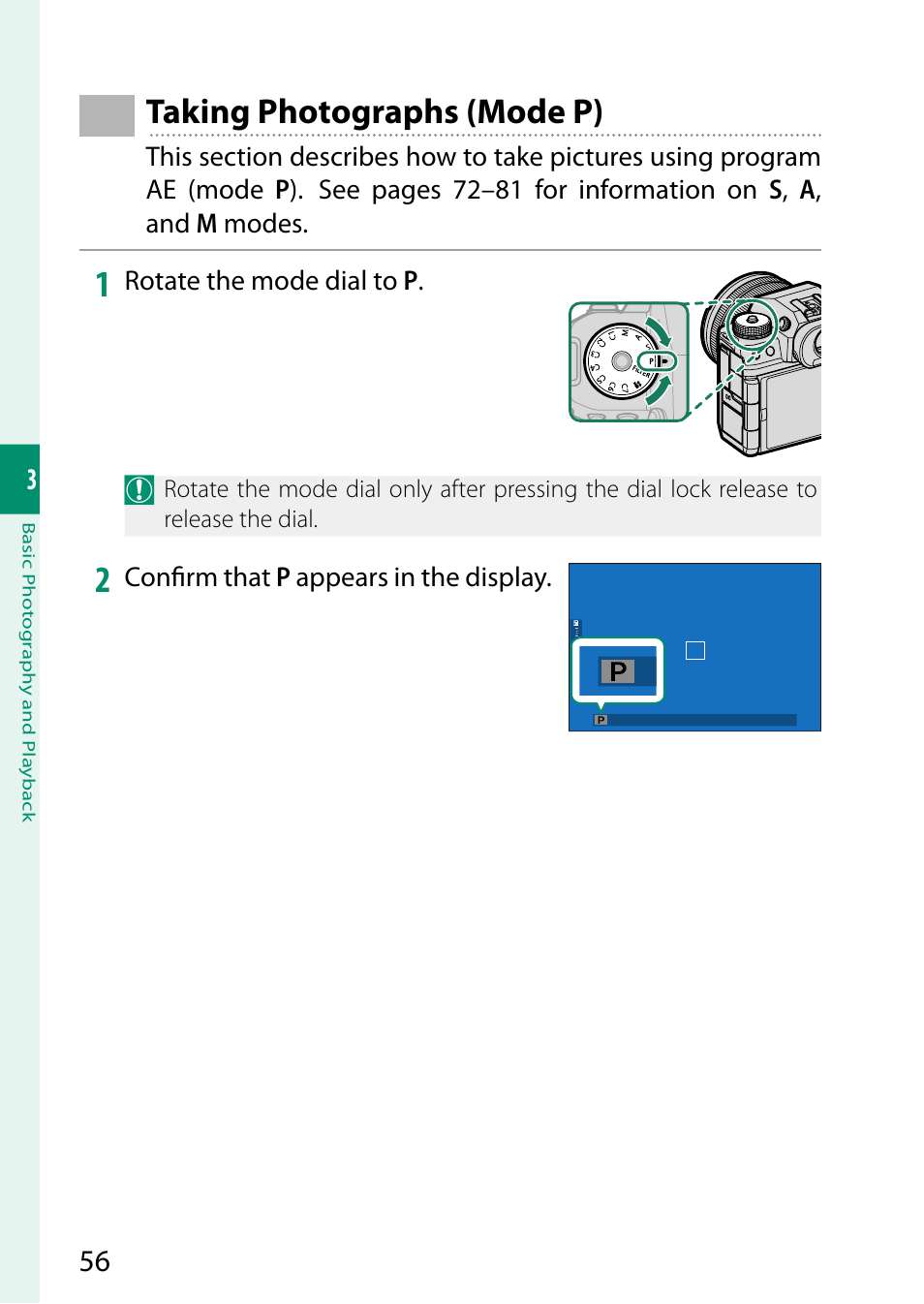 Taking photographs (mode p) | FujiFilm X-H2 Mirrorless Camera User Manual | Page 80 / 404