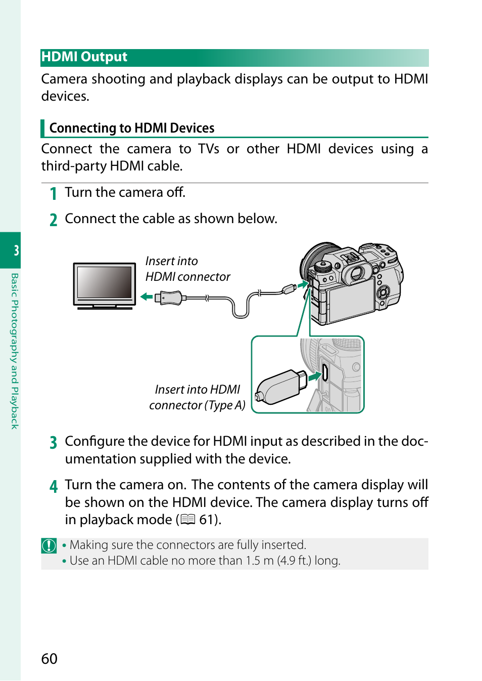 Hdmi output | FujiFilm X-H2 Mirrorless Camera User Manual | Page 84 / 404