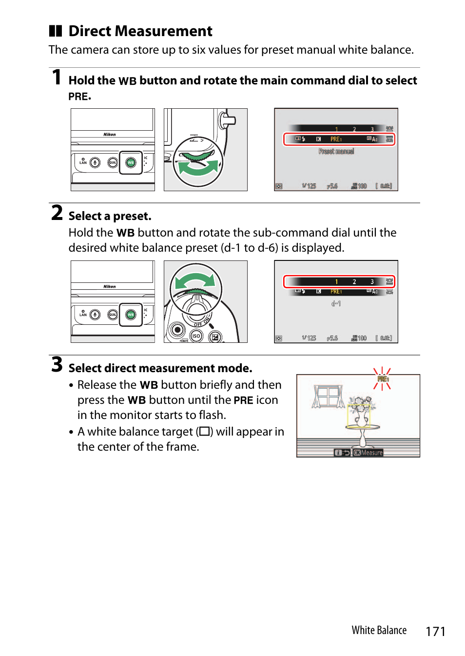 Direct measurement | Nikon Z9 Mirrorless Camera User Manual | Page 171 / 914