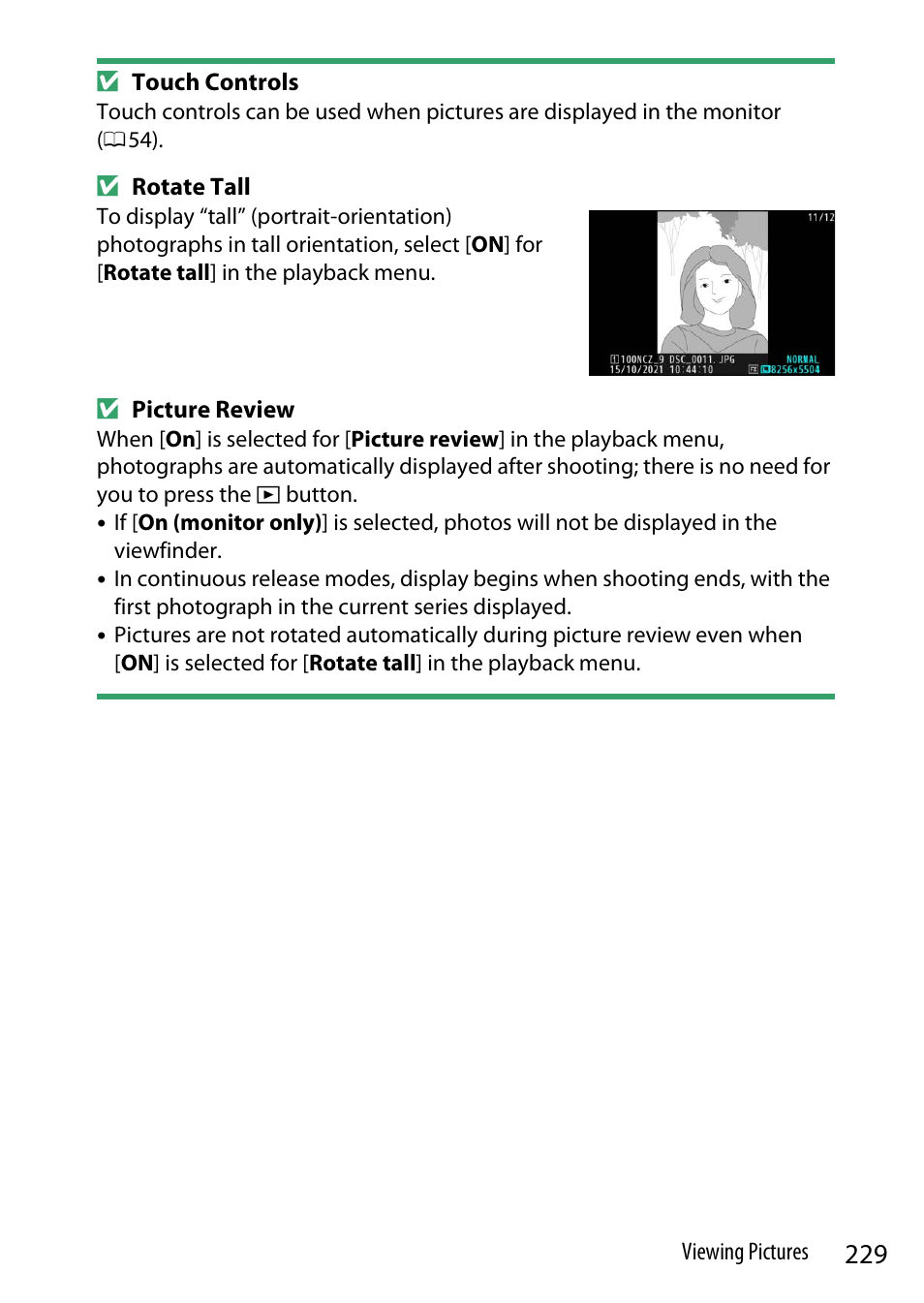 Nikon Z9 Mirrorless Camera User Manual | Page 229 / 914