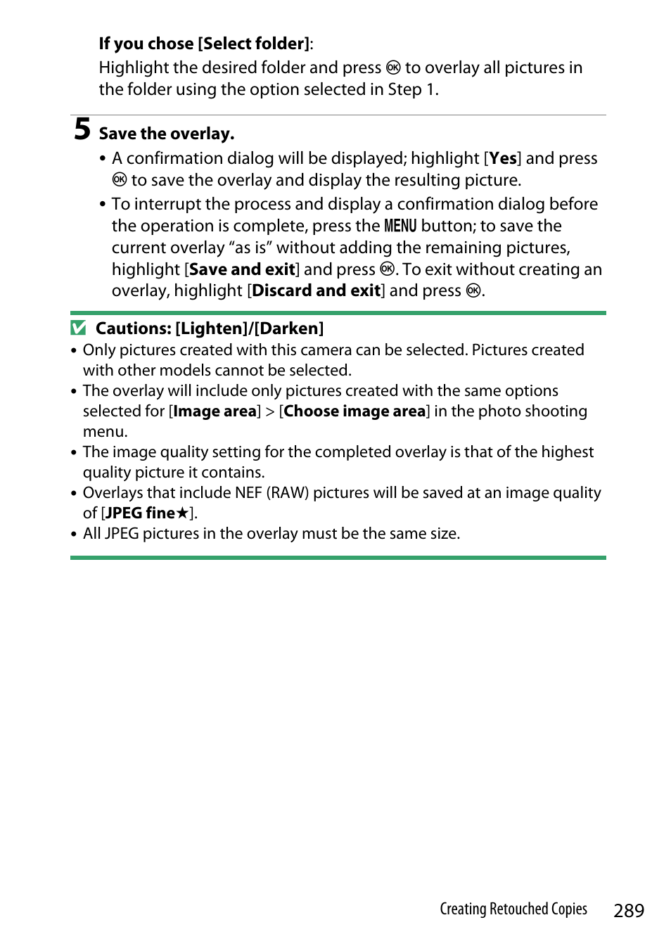 Nikon Z9 Mirrorless Camera User Manual | Page 289 / 914