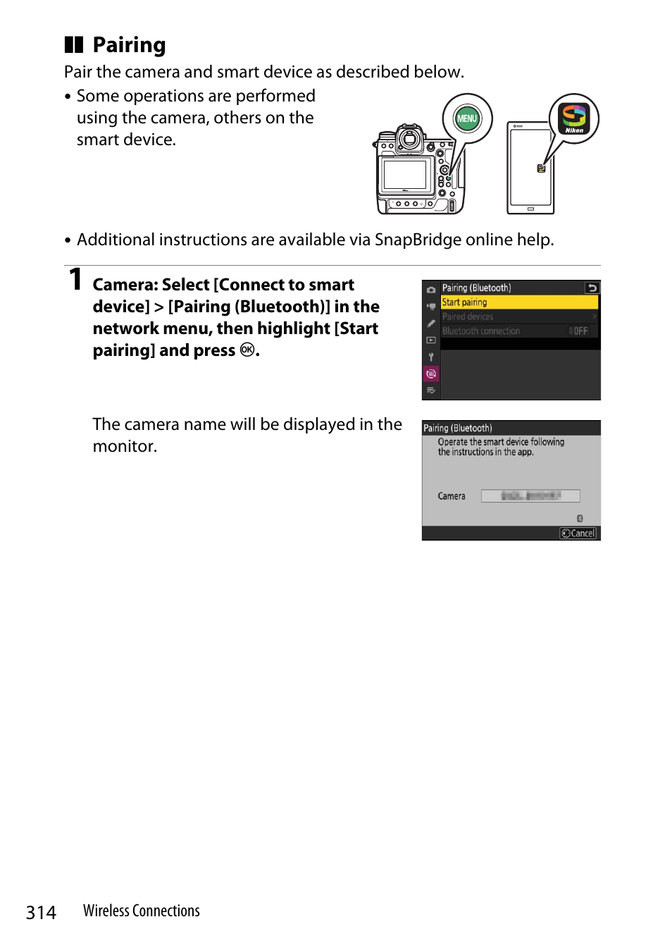 Pairing | Nikon Z9 Mirrorless Camera User Manual | Page 314 / 914