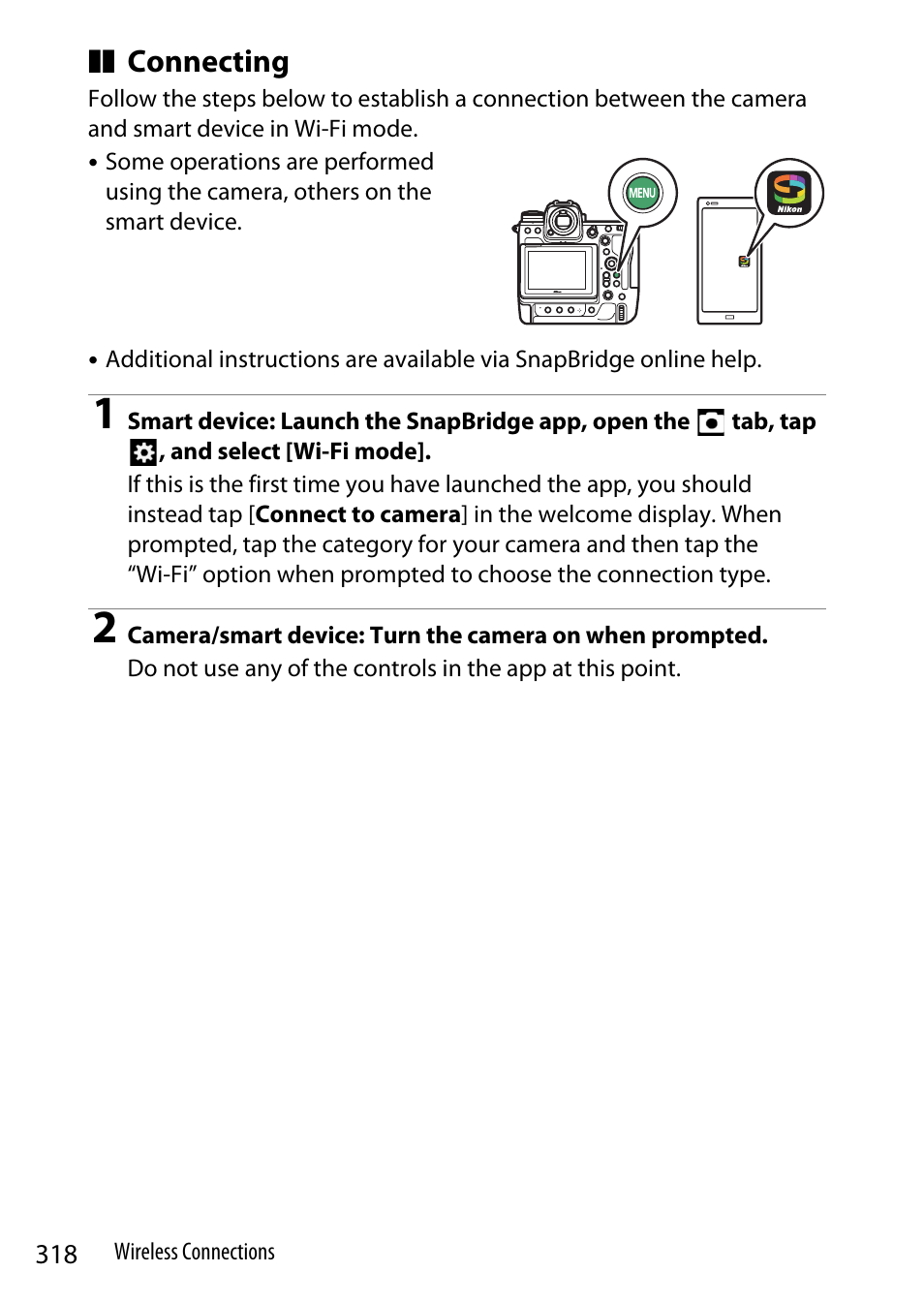 Connecting | Nikon Z9 Mirrorless Camera User Manual | Page 318 / 914