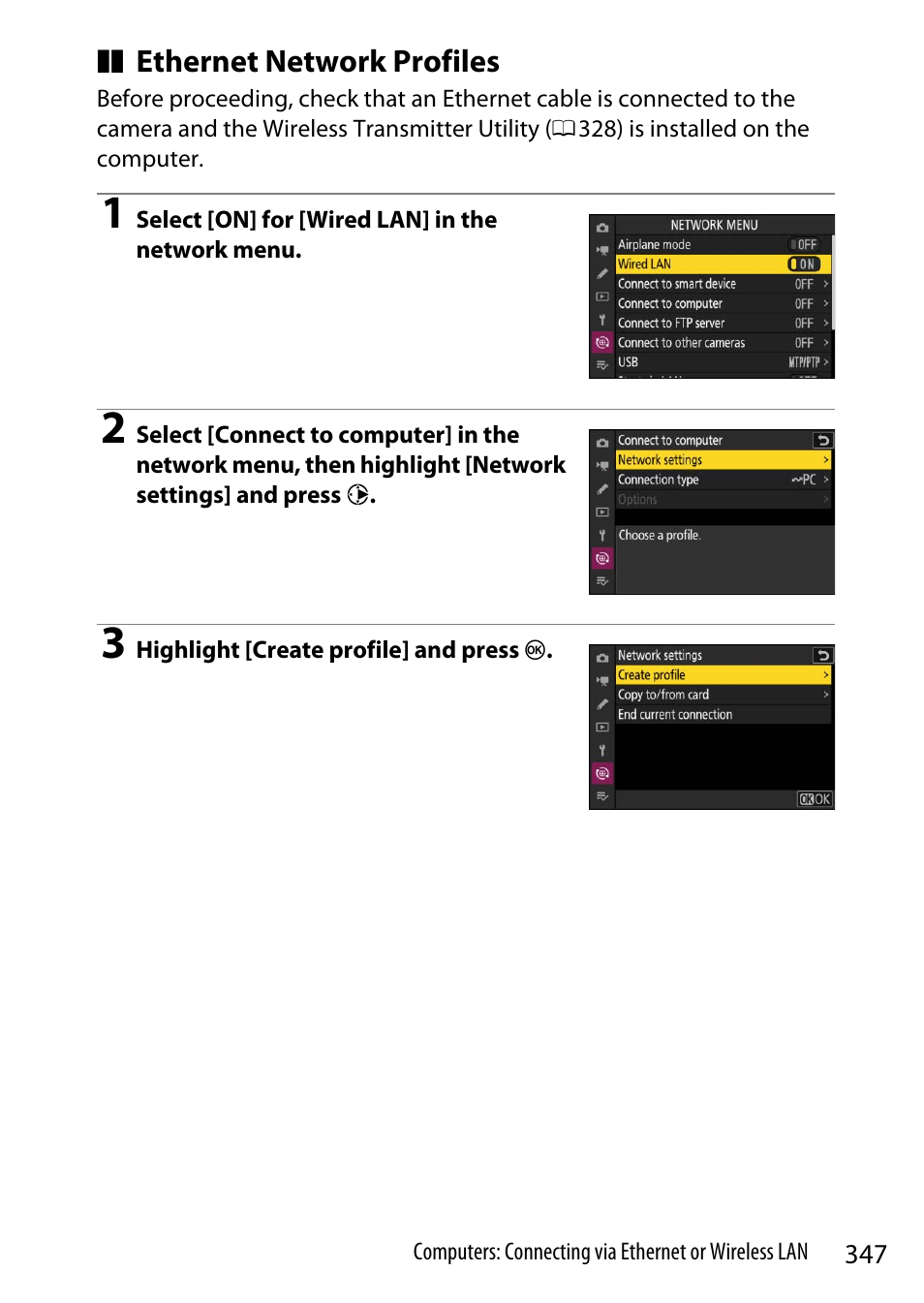 Nikon Z9 Mirrorless Camera User Manual | Page 347 / 914