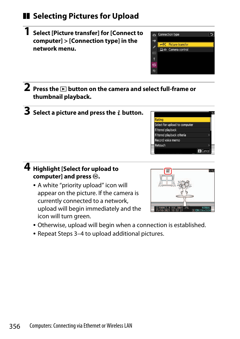 Nikon Z9 Mirrorless Camera User Manual | Page 356 / 914