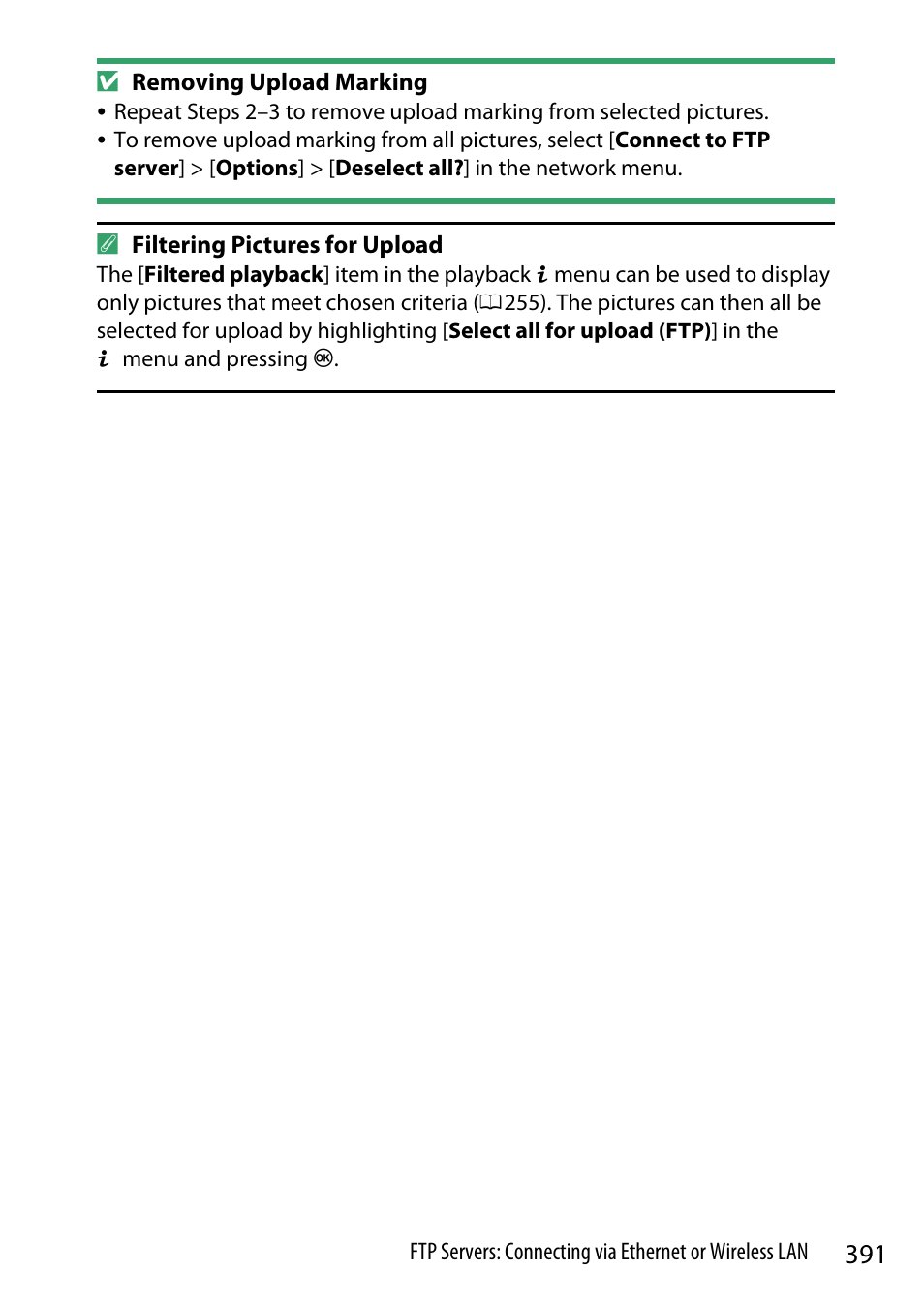 Nikon Z9 Mirrorless Camera User Manual | Page 391 / 914