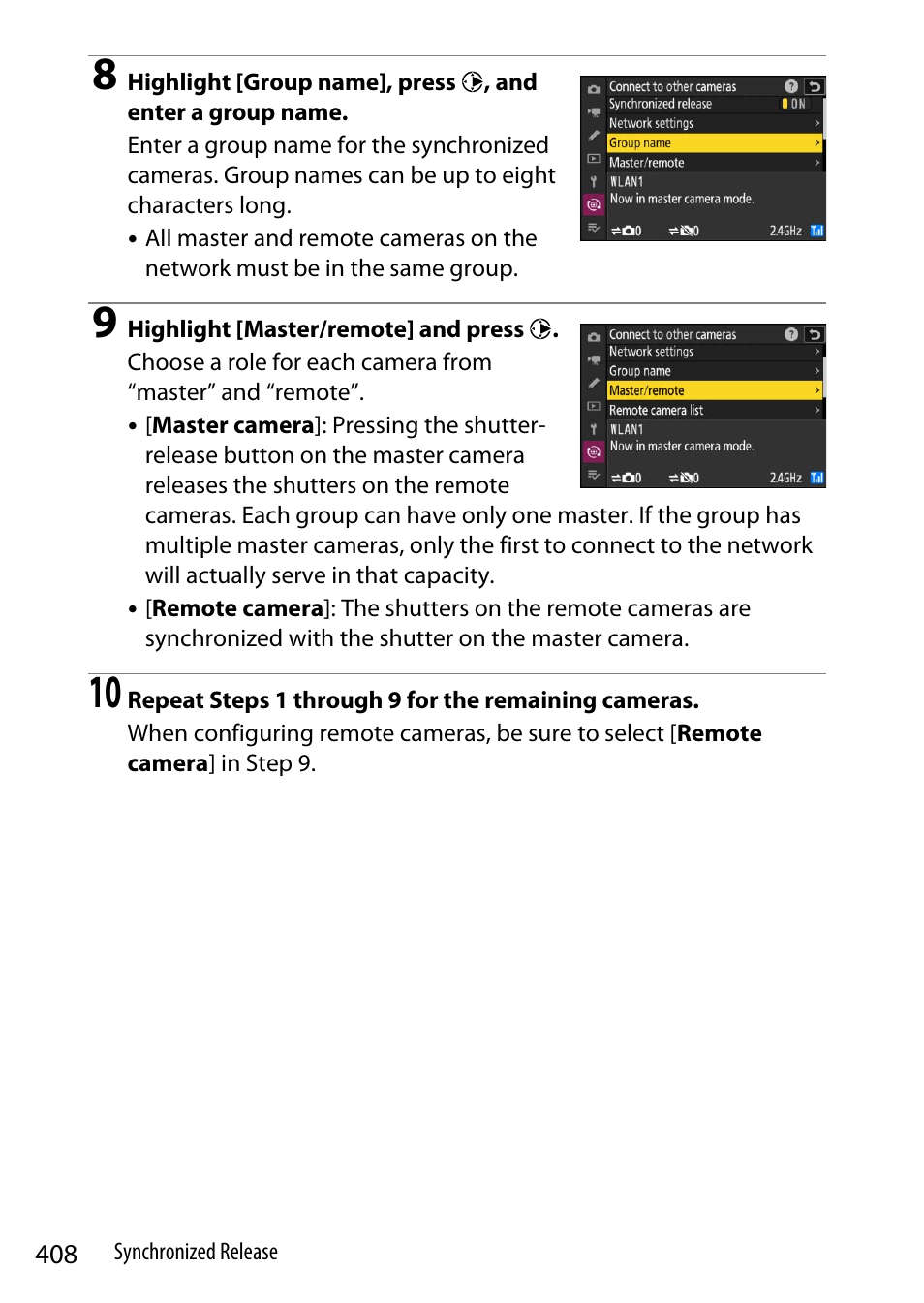 Nikon Z9 Mirrorless Camera User Manual | Page 408 / 914