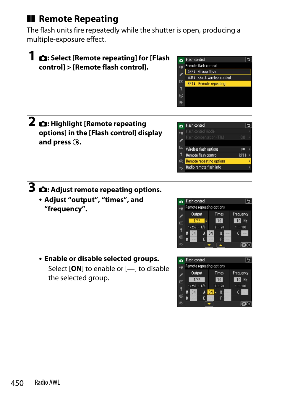 Remote repeating | Nikon Z9 Mirrorless Camera User Manual | Page 450 / 914