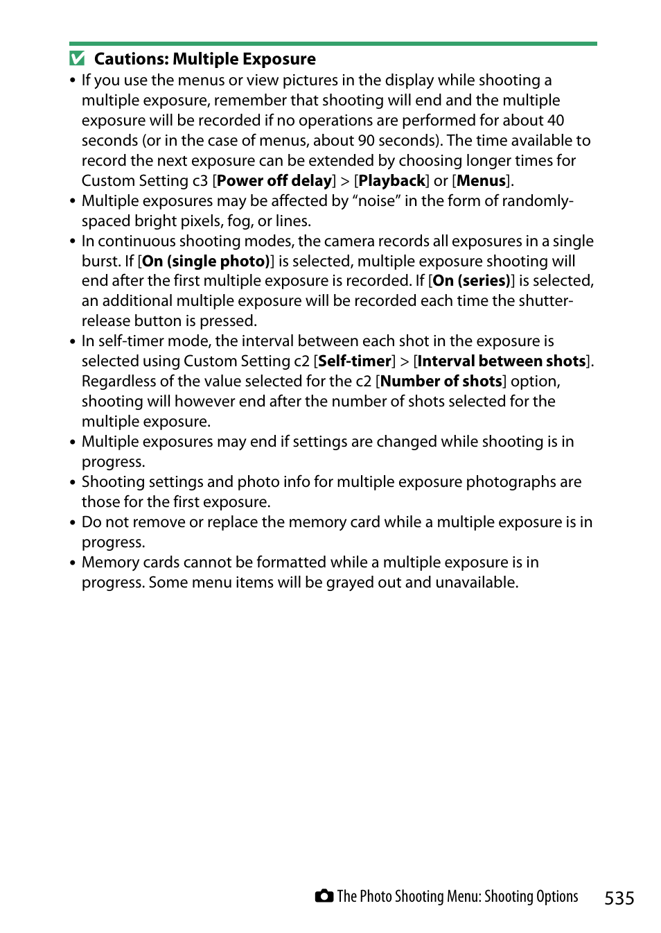 Nikon Z9 Mirrorless Camera User Manual | Page 535 / 914