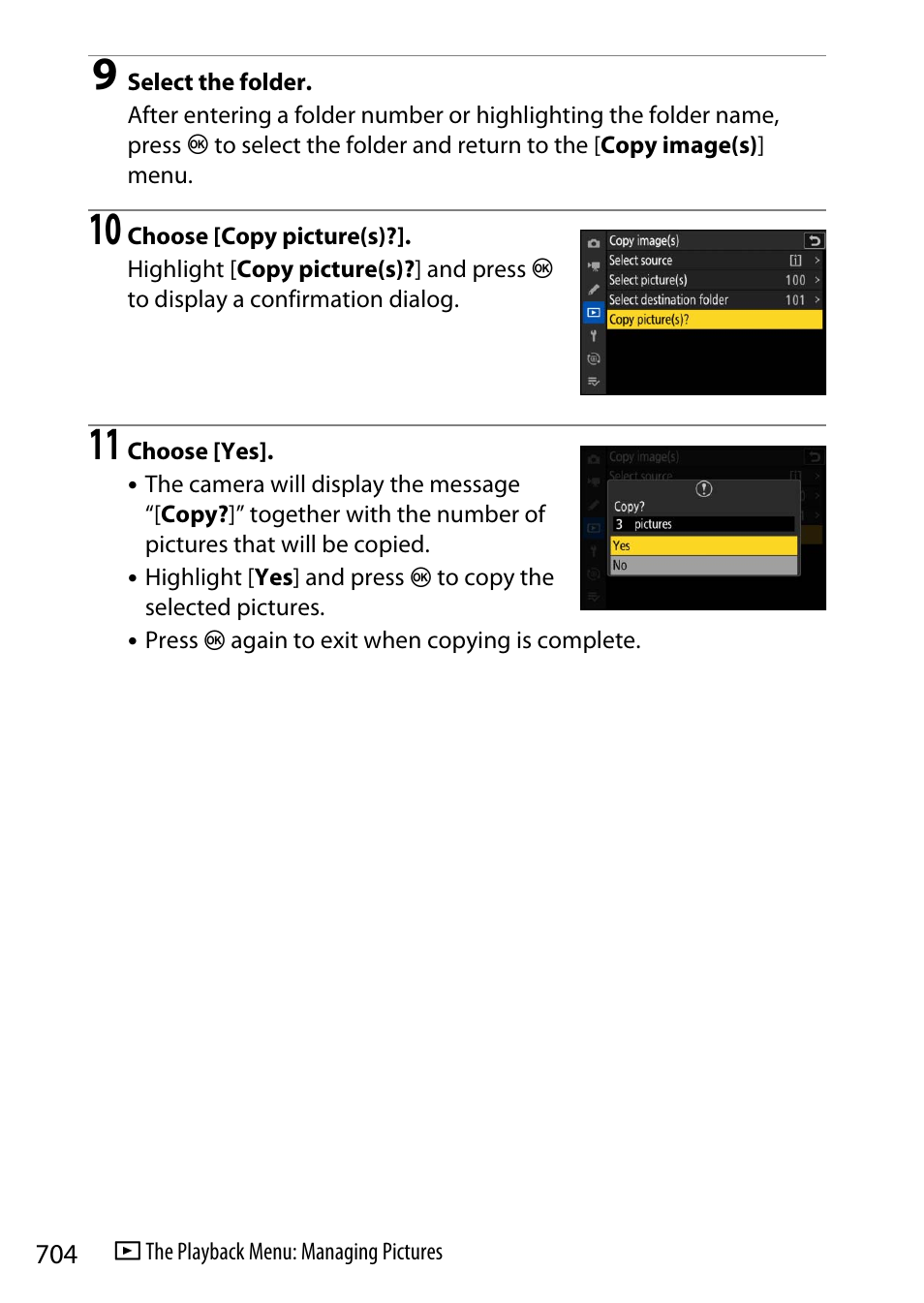 Nikon Z9 Mirrorless Camera User Manual | Page 704 / 914