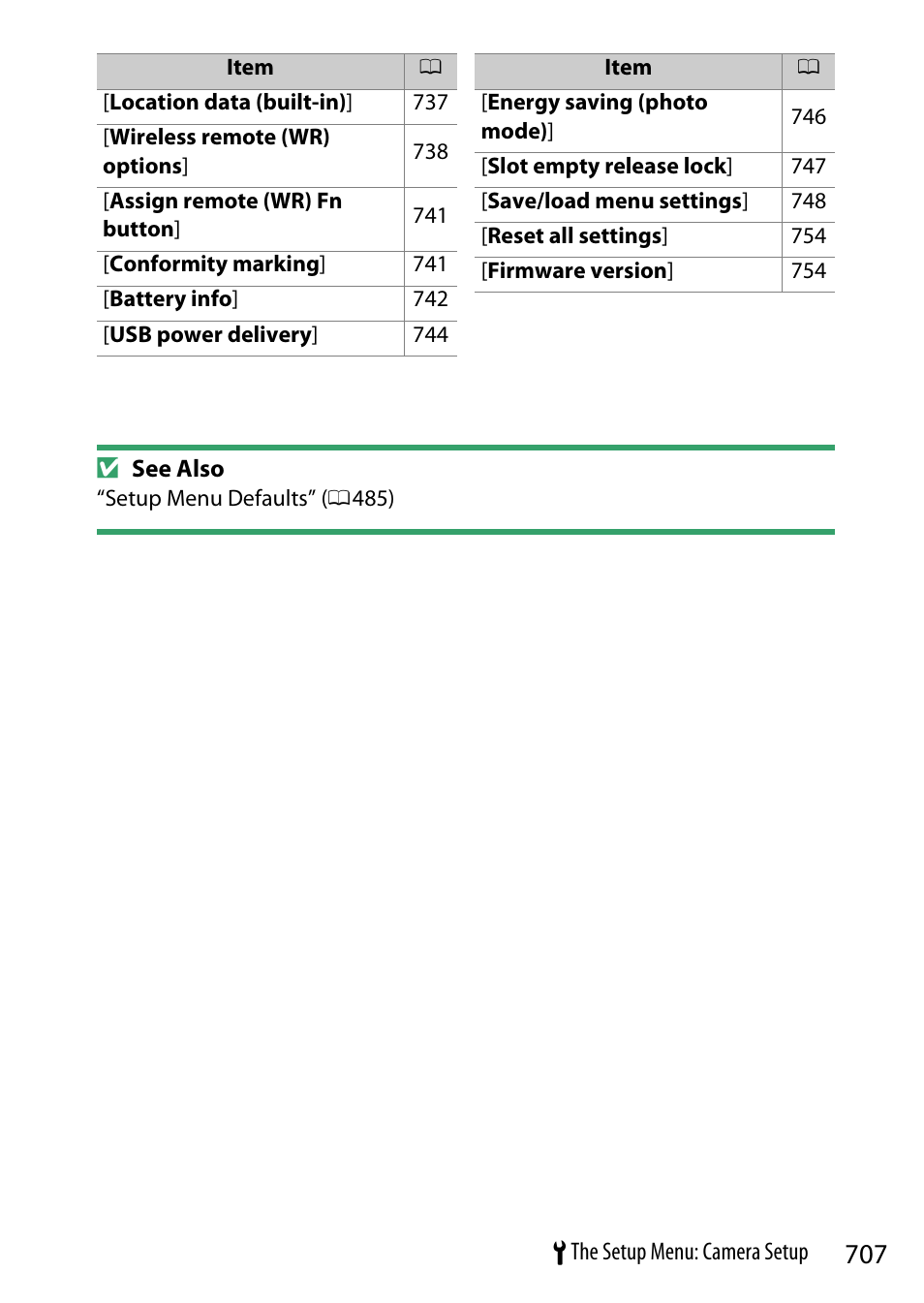 Nikon Z9 Mirrorless Camera User Manual | Page 707 / 914