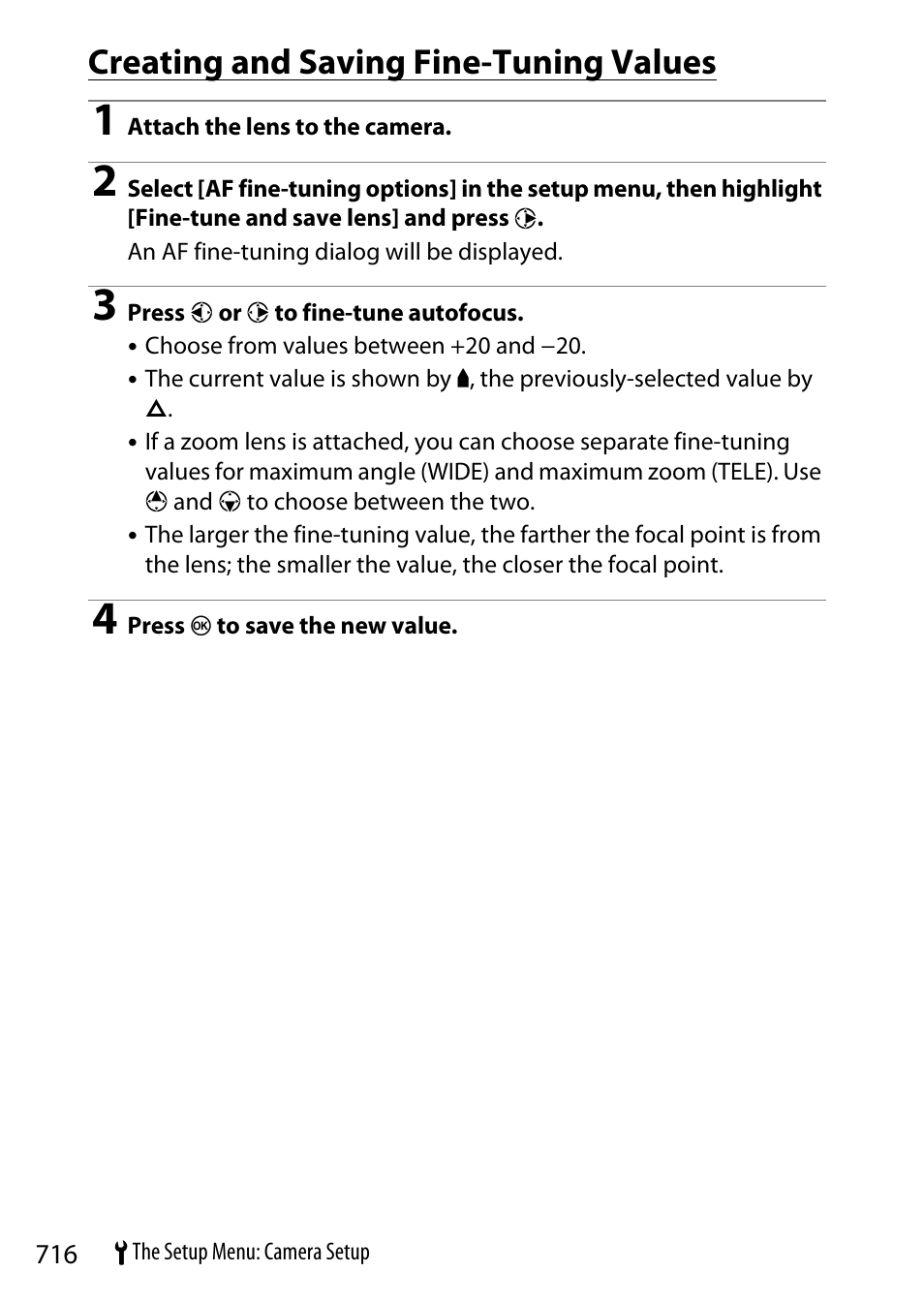 Creating and saving fine-tuning values | Nikon Z9 Mirrorless Camera User Manual | Page 716 / 914