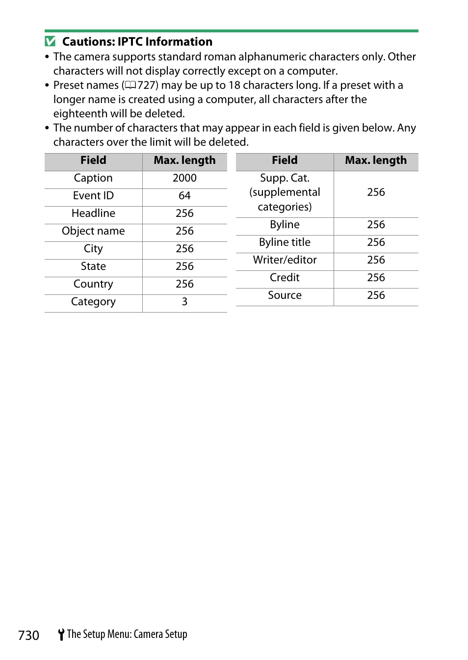 Nikon Z9 Mirrorless Camera User Manual | Page 730 / 914