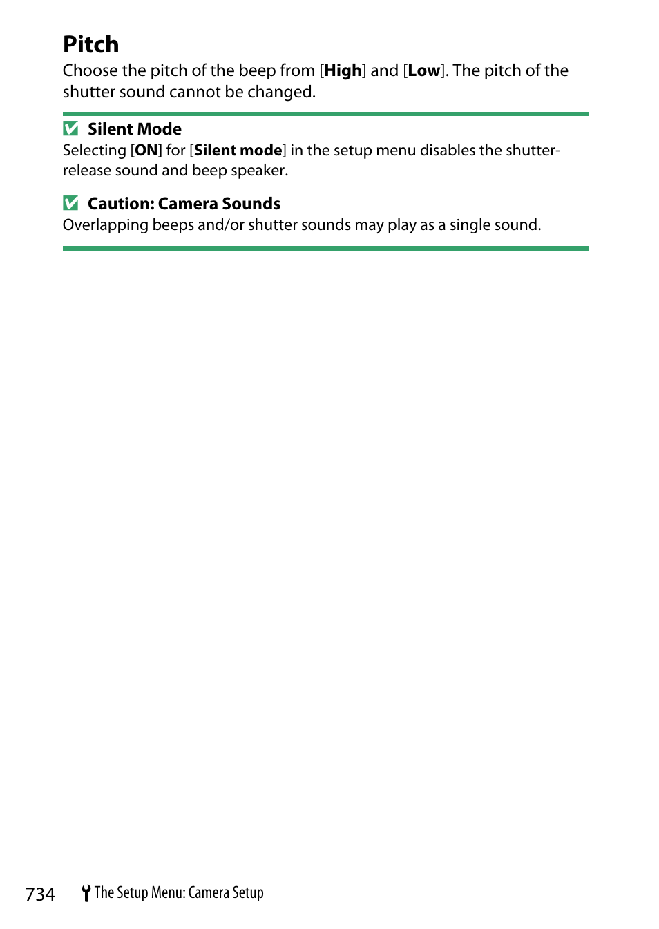 Pitch | Nikon Z9 Mirrorless Camera User Manual | Page 734 / 914