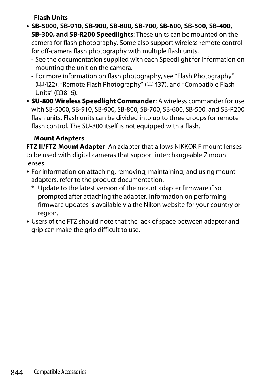 Nikon Z9 Mirrorless Camera User Manual | Page 844 / 914