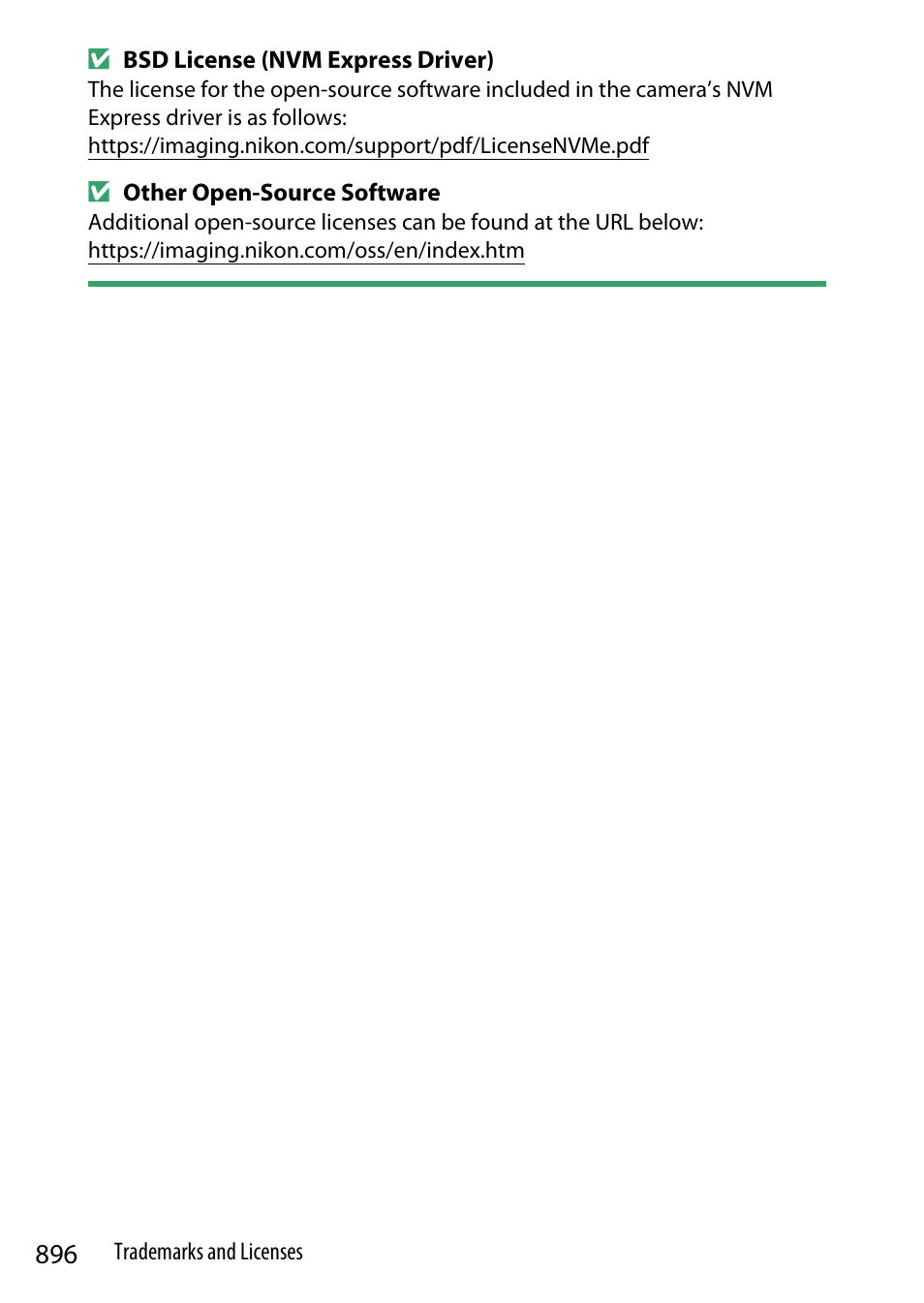 Nikon Z9 Mirrorless Camera User Manual | Page 896 / 914