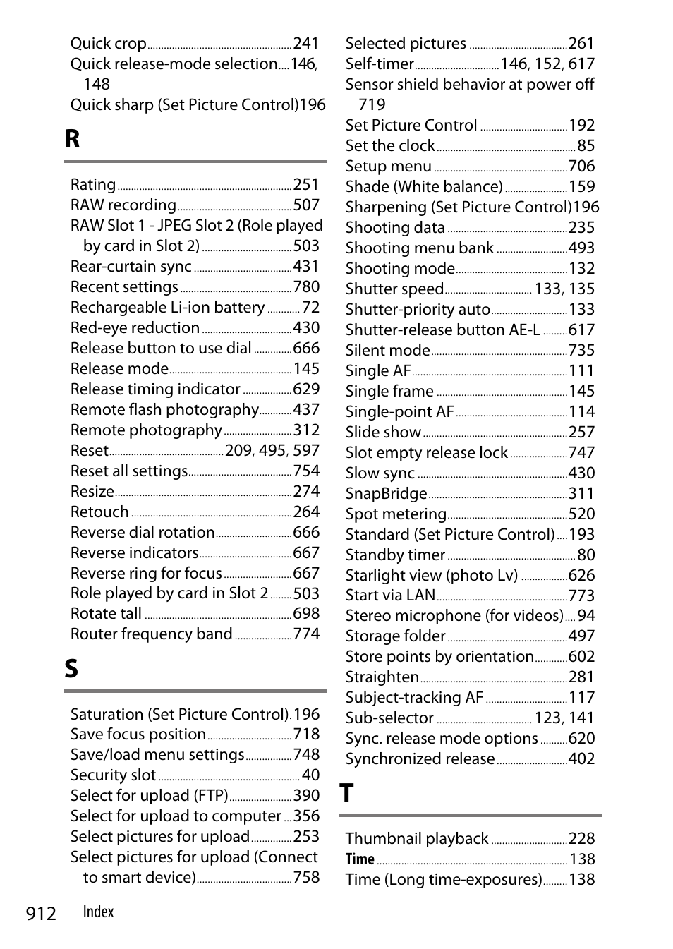 Nikon Z9 Mirrorless Camera User Manual | Page 912 / 914