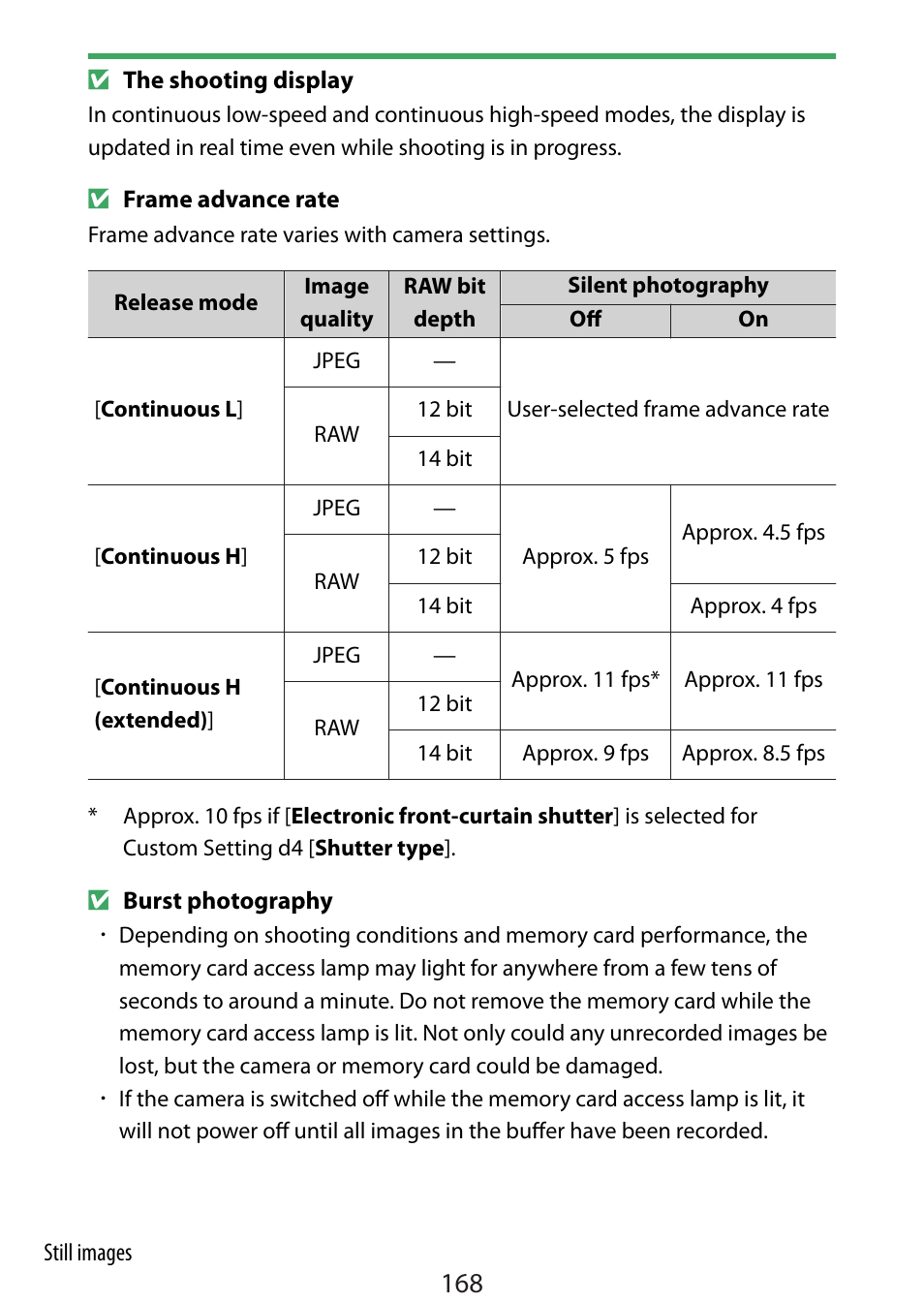 Nikon Zfc Mirrorless Camera with 28mm Lens User Manual | Page 168 / 624