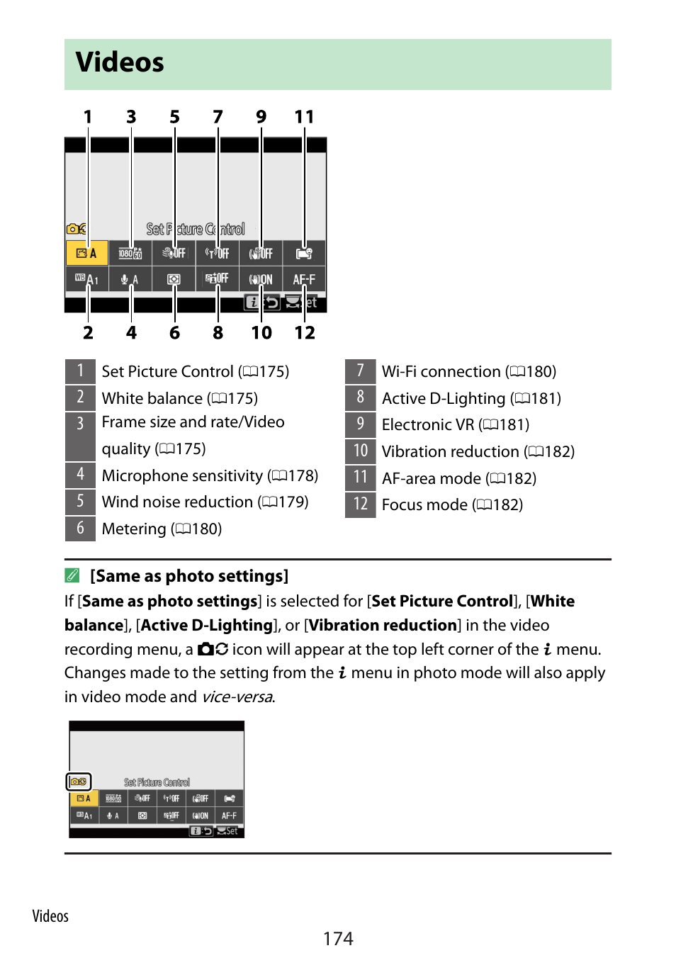 Videos | Nikon Zfc Mirrorless Camera with 28mm Lens User Manual | Page 174 / 624